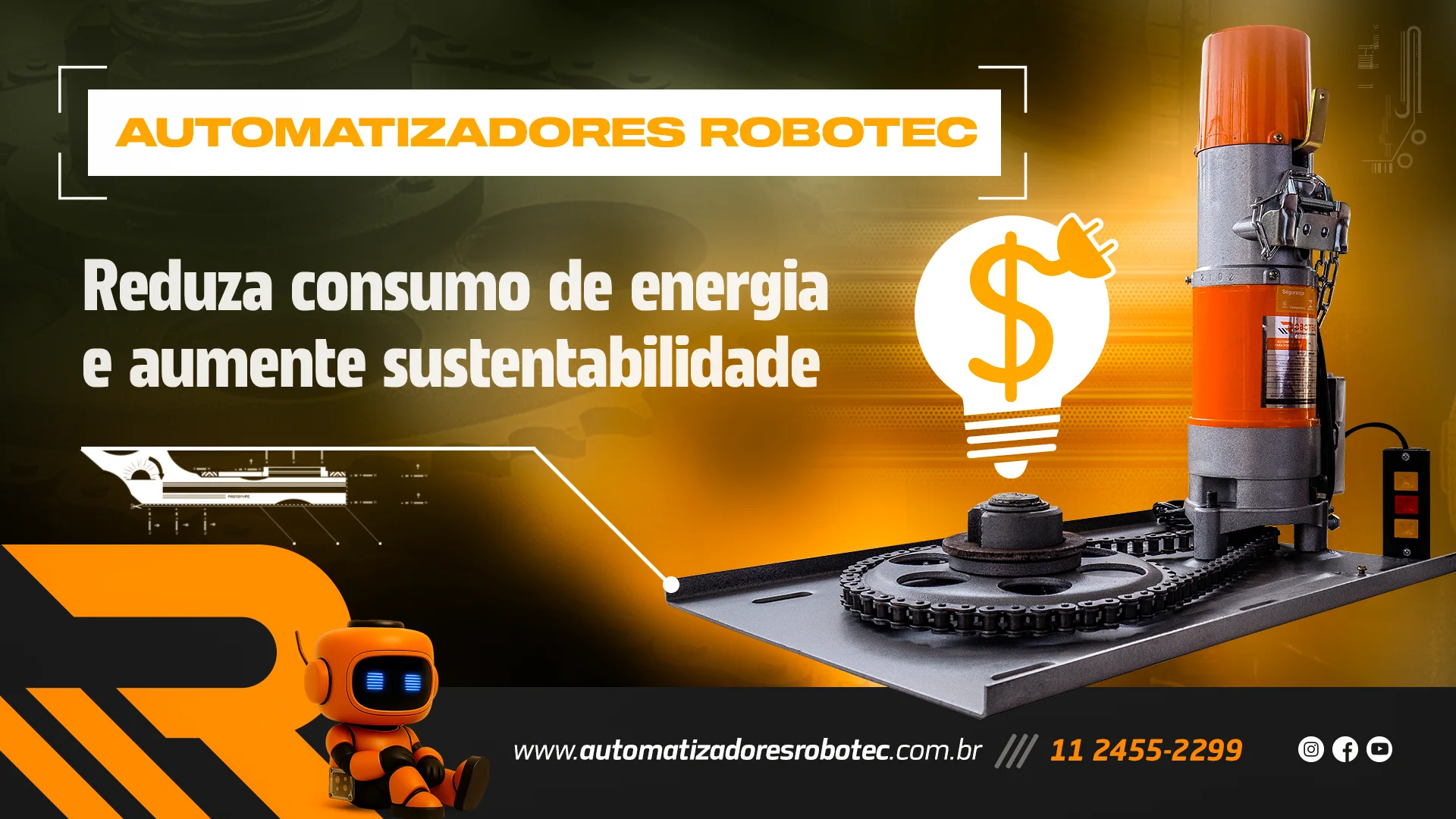 Automatizadores Robotec: Reduza consumo de energia e aumente sustentabilidade