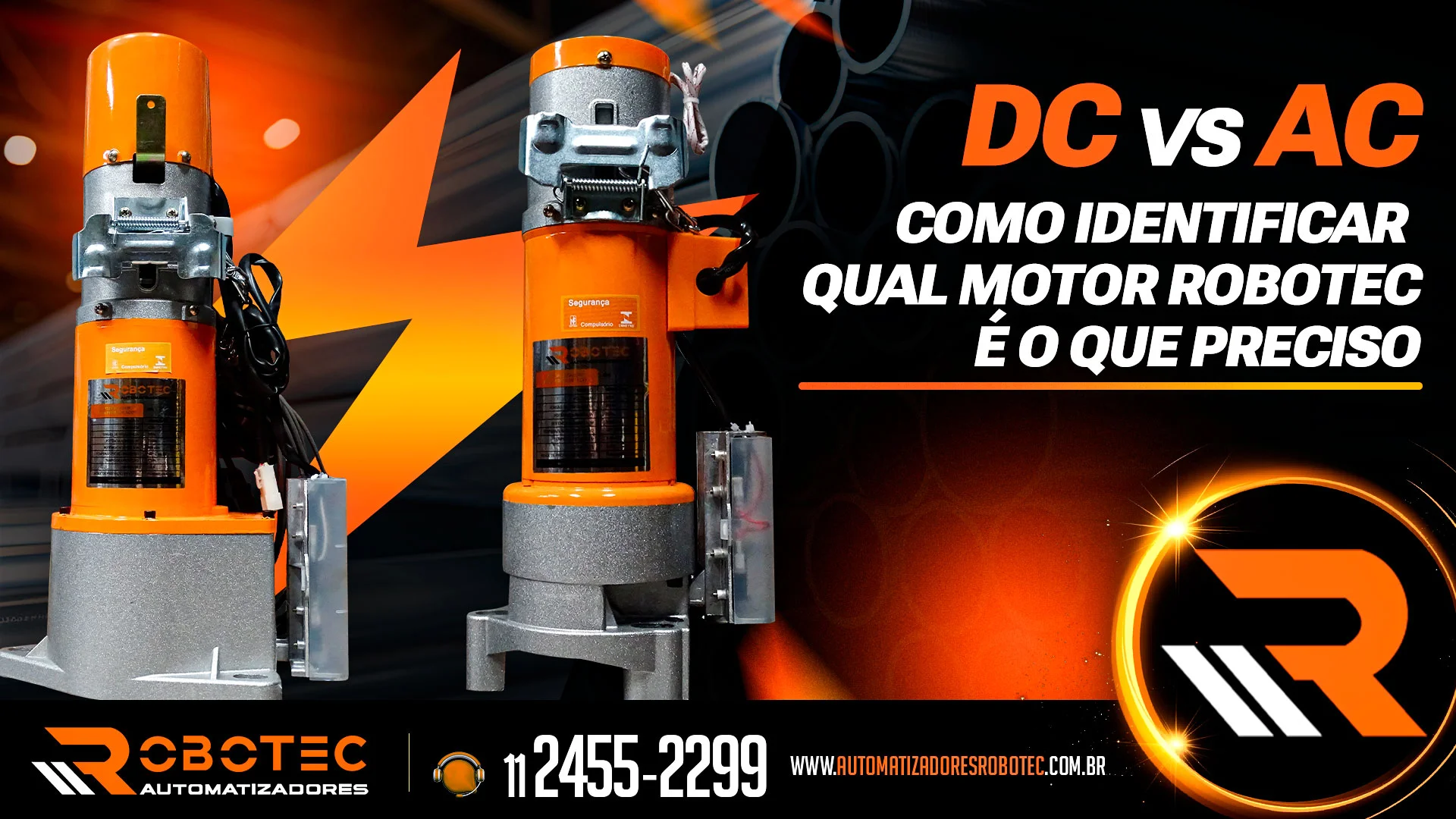 DC vs AC: Como identificar qual motor Robotec é o que preciso?
