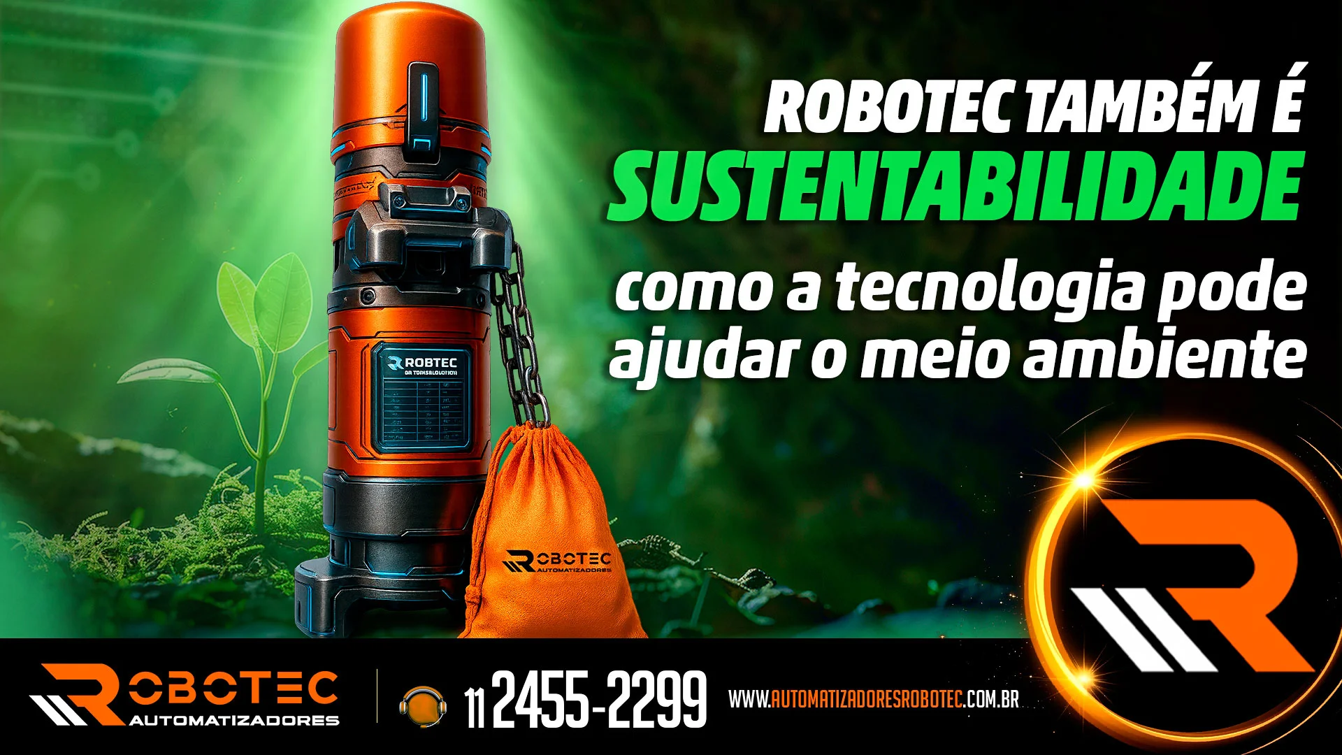 Robotec também é sustentabilidade: como a tecnologia pode ajudar o meio ambiente