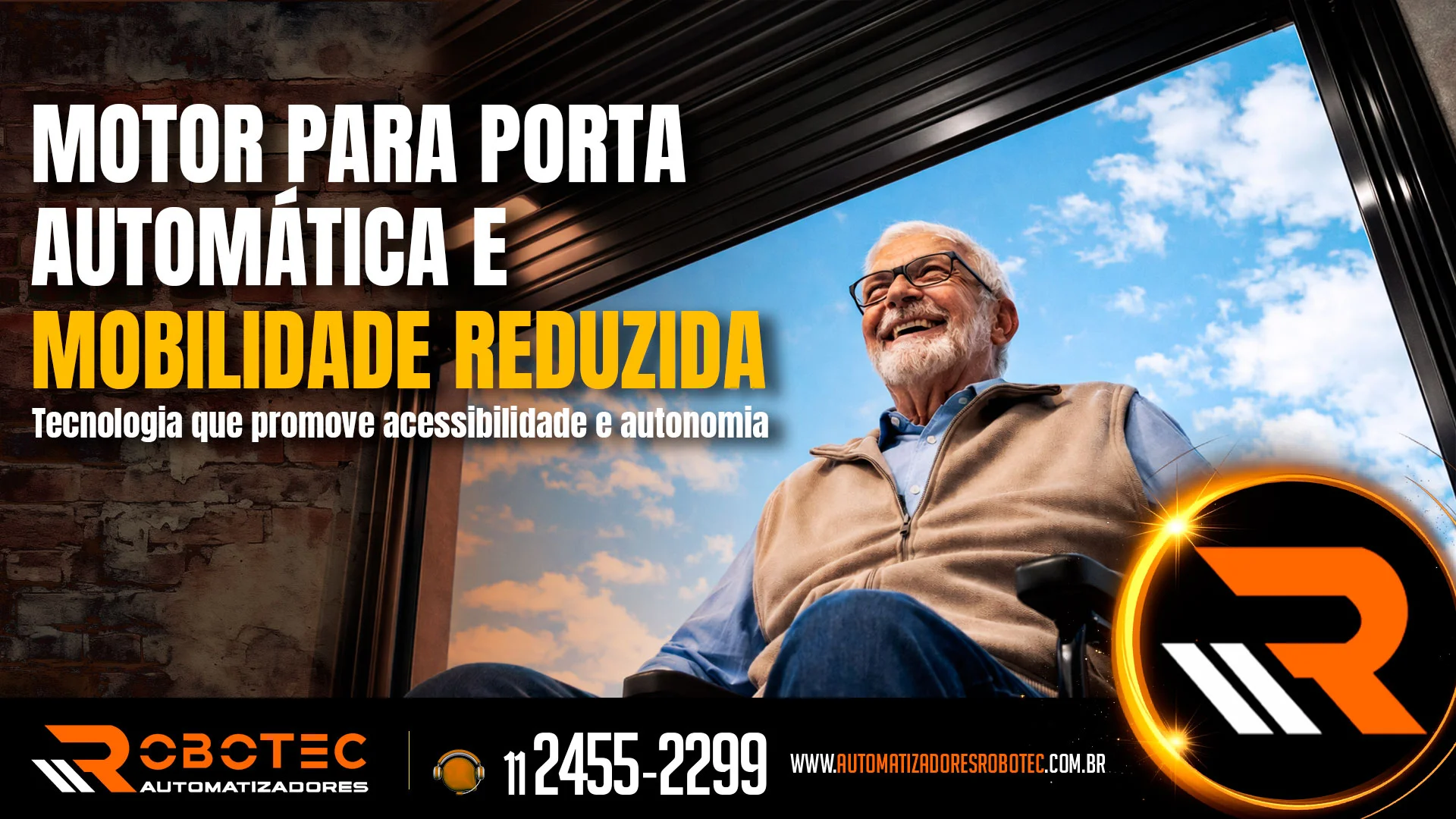 Motor para porta automática e mobilidade reduzida: Tecnologia que promove acessibilidade e autonomia 