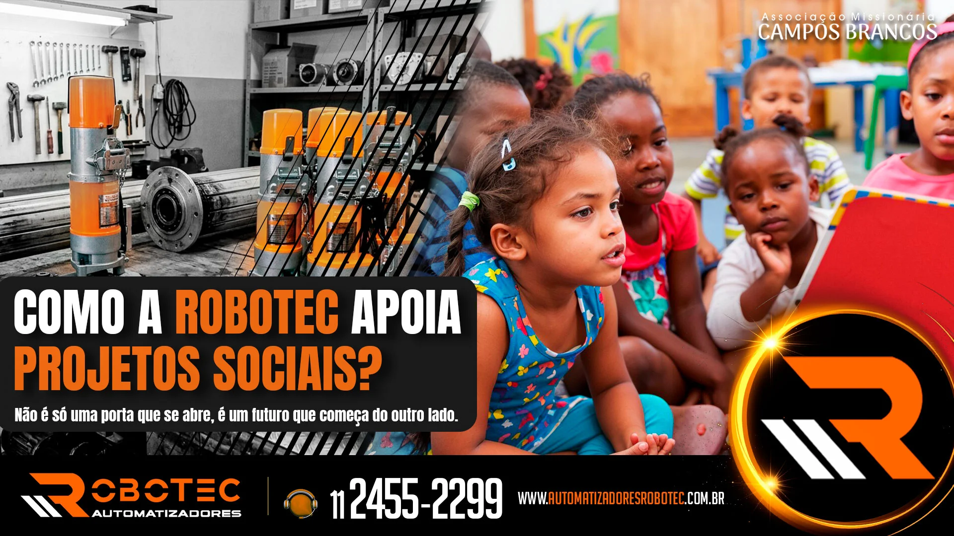 Como a Robotec apoia projetos sociais?