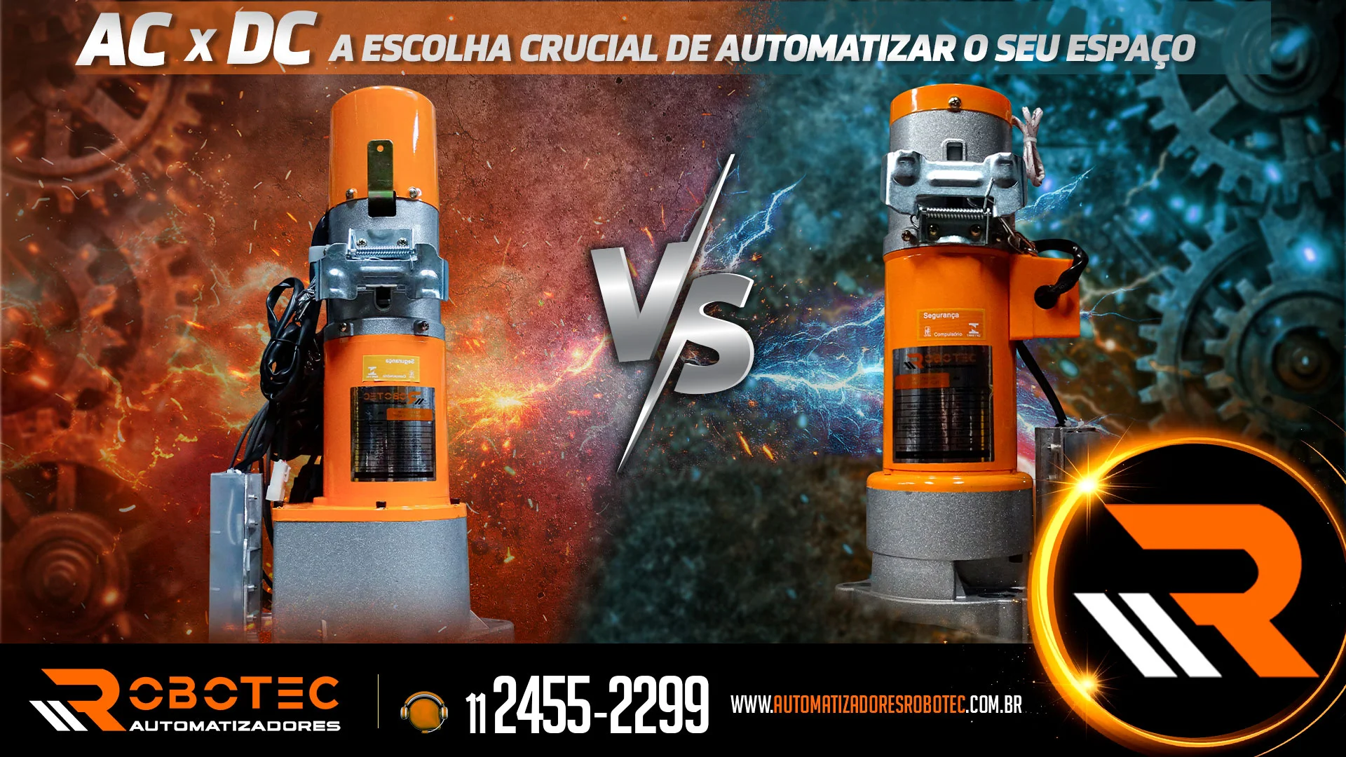 AC x DC: A escolha crucial de automatizar o seu espaço