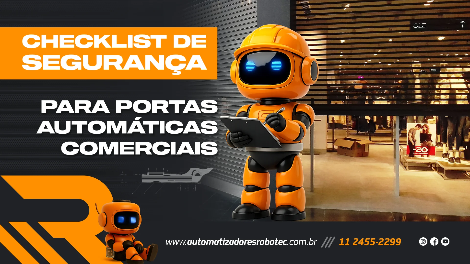 Checklist de segurança para portas automáticas comerciais: Tudo o que você precisa saber