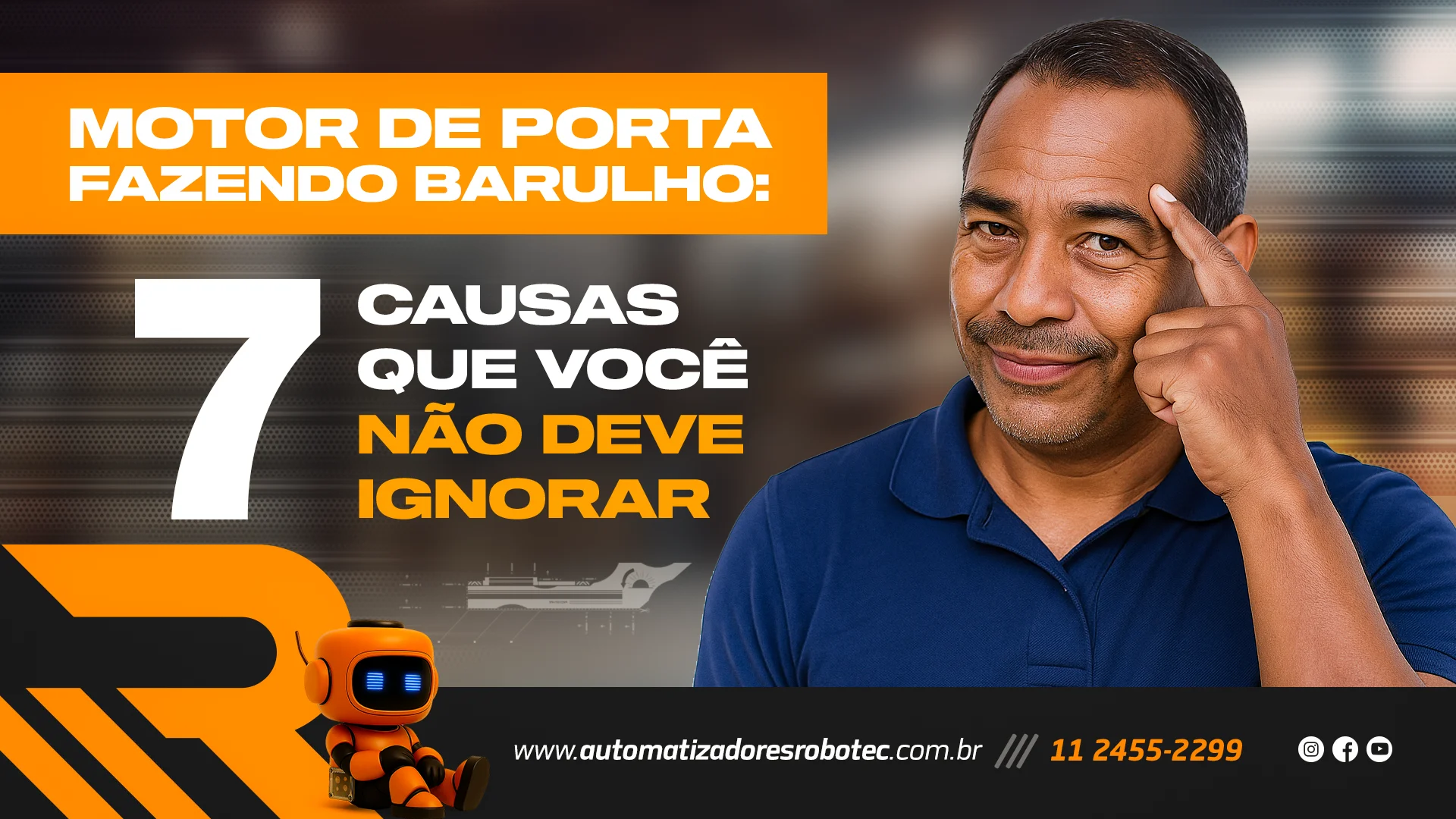 Motor de porta fazendo barulho: 7 causas que você não deve ignorar