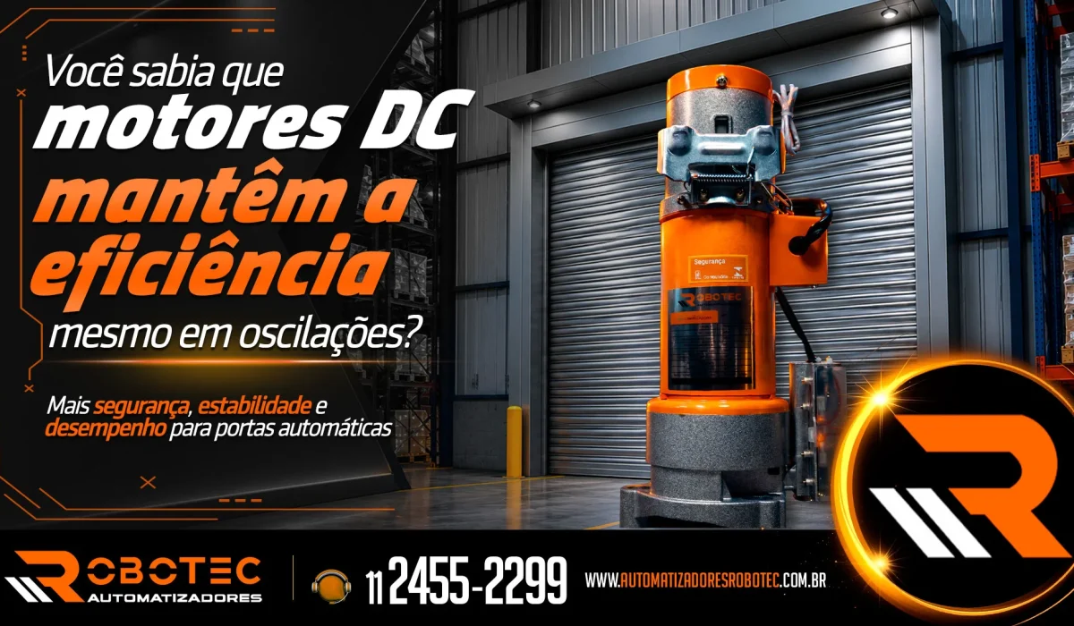 Você sabia que os motores DC não perdem a eficiência com quedas de energia?