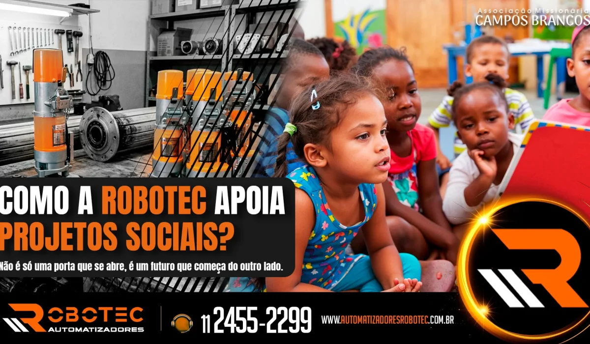Como a Robotec apoia projetos sociais?